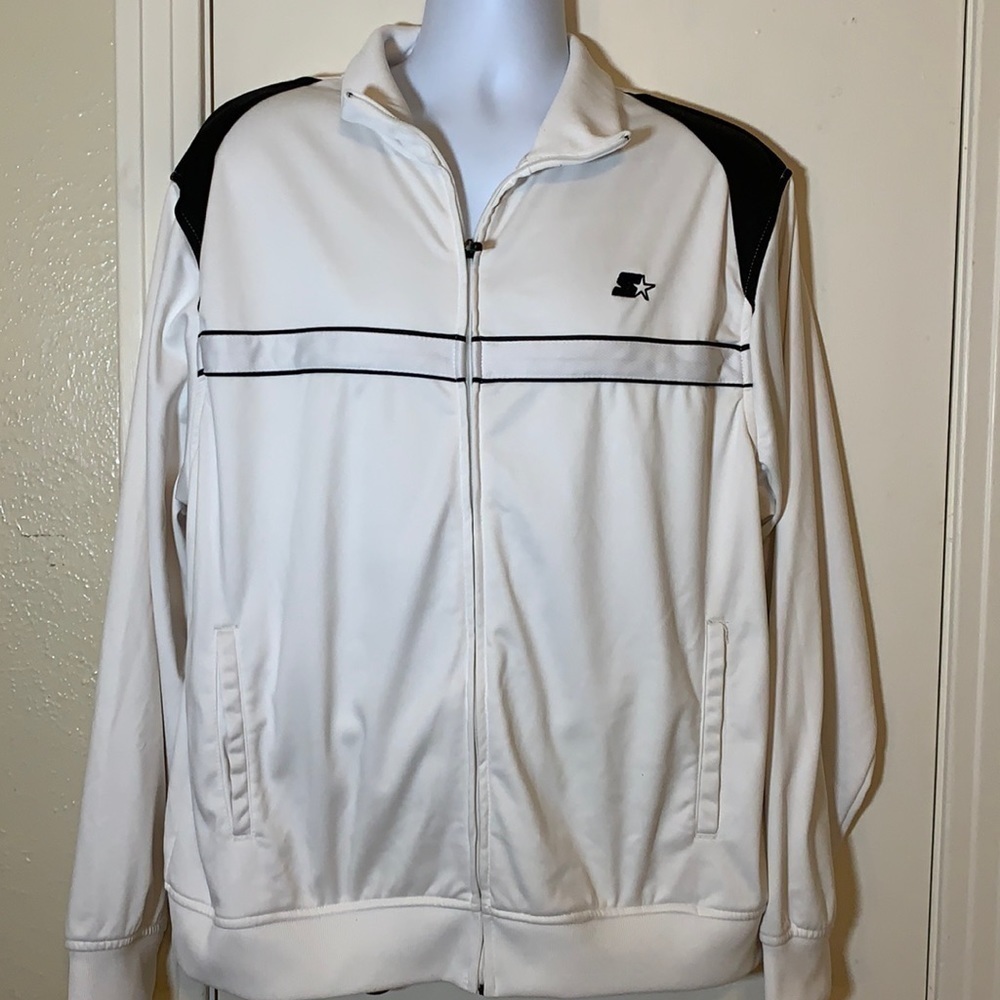 Vintage Starter Zip Down Track Jacket, L
